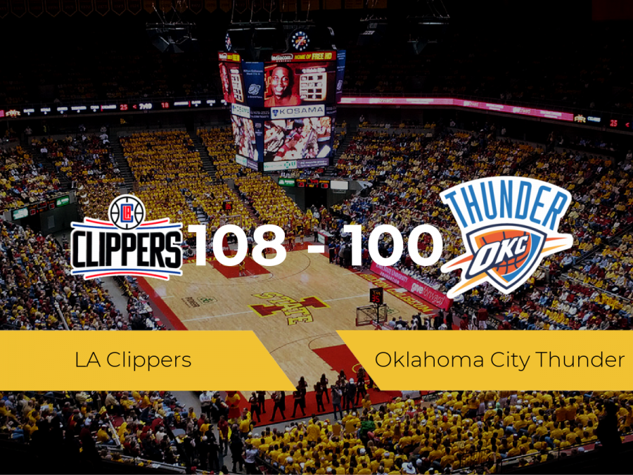 LA Clippers se hace con la victoria contra Oklahoma City Thunder por 108-100
