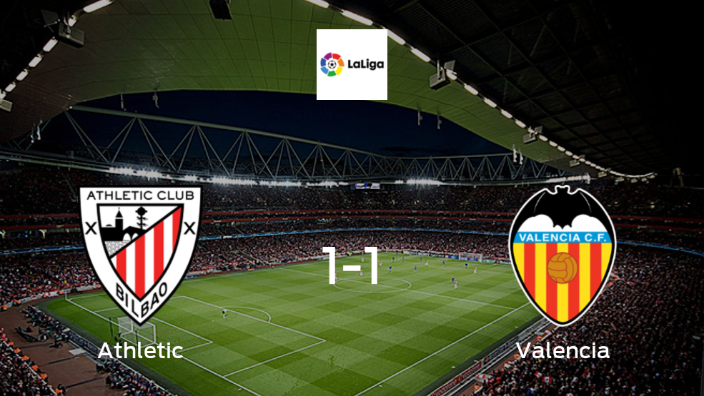 Athletic y Valencia se reparten los puntos tras su empate a uno