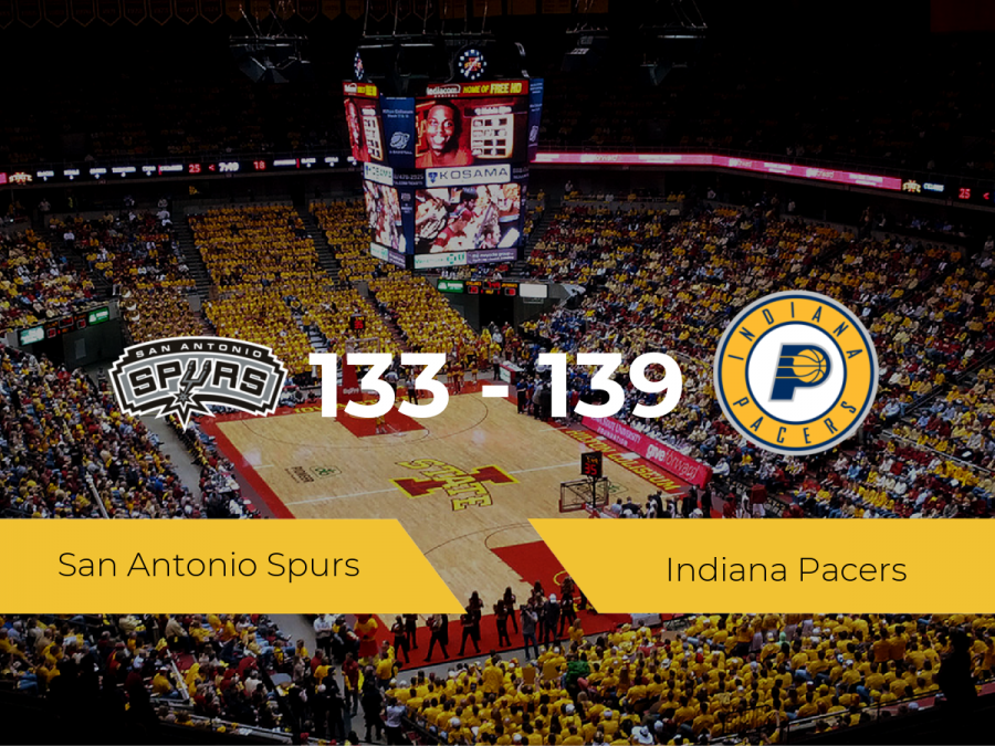 Indiana Pacers se impone por 133-139 frente a San Antonio Spurs