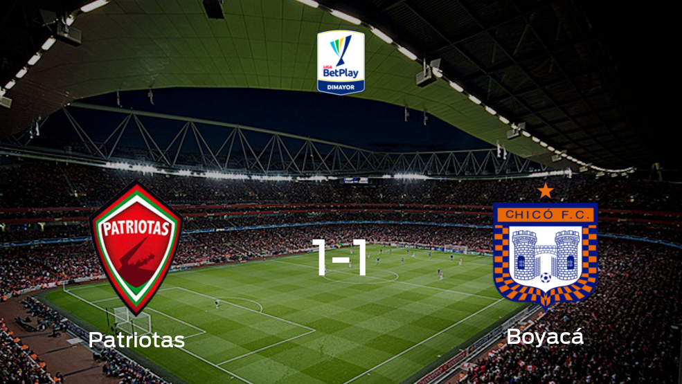 Patriotas Boyacá y Boyacá Chicó se reparten los puntos y empatan 1-1 Patriotas Boyacá y Boyacá Chicó se reparten los puntos y empatan 1-1