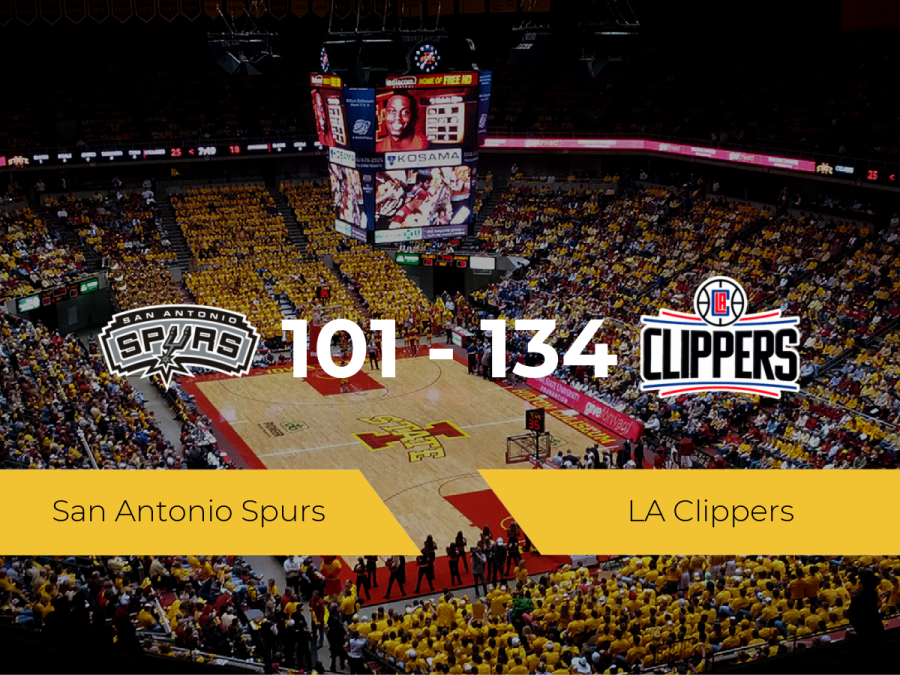 LA Clippers gana a San Antonio Spurs (101-134)