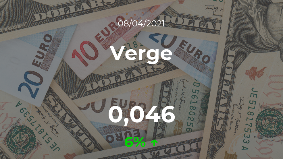 Cotización del Verge del 8 de abril Cotización del Verge del 8 de abril
