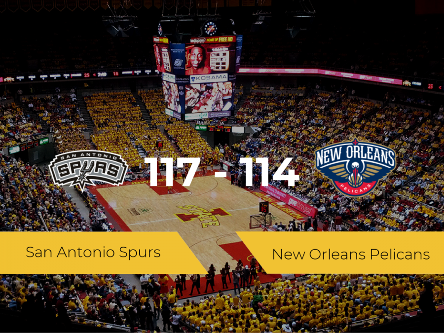 San Antonio Spurs se impone por 117-114 frente a New Orleans Pelicans