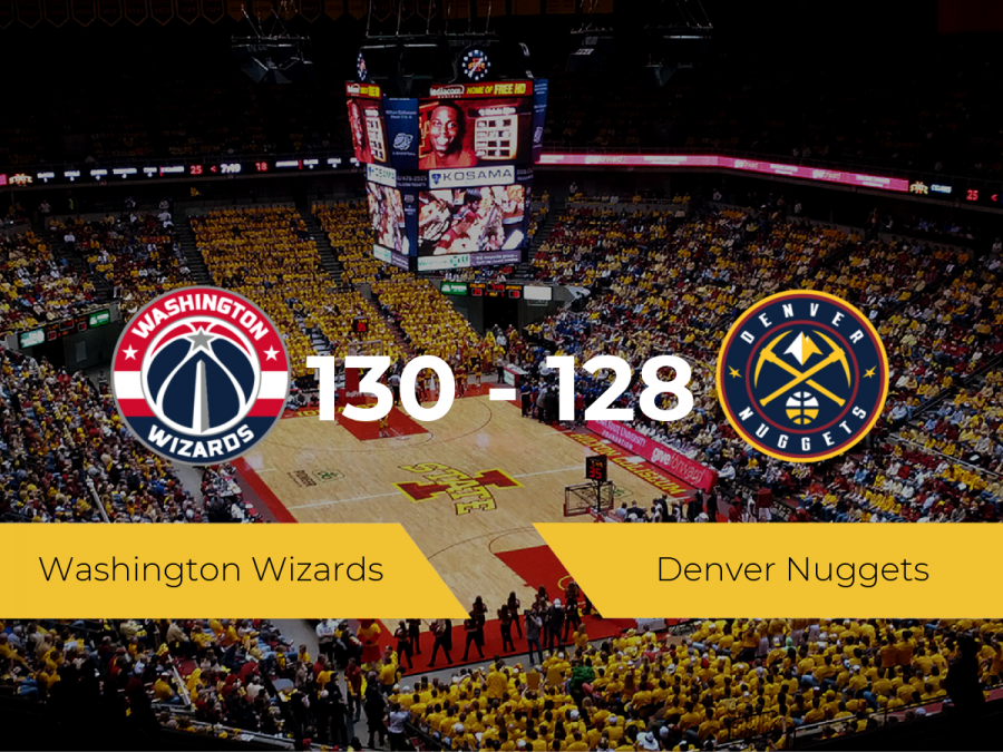 Washington Wizards consigue ganar a Denver Nuggets (130-128)