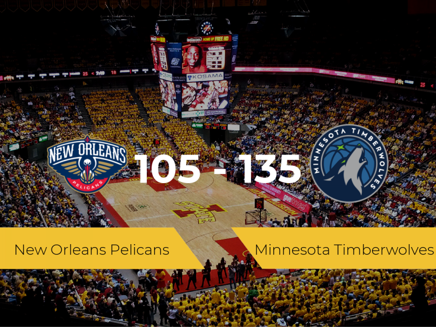 Minnesota Timberwolves se hace con la victoria contra New Orleans Pelicans por 105-135