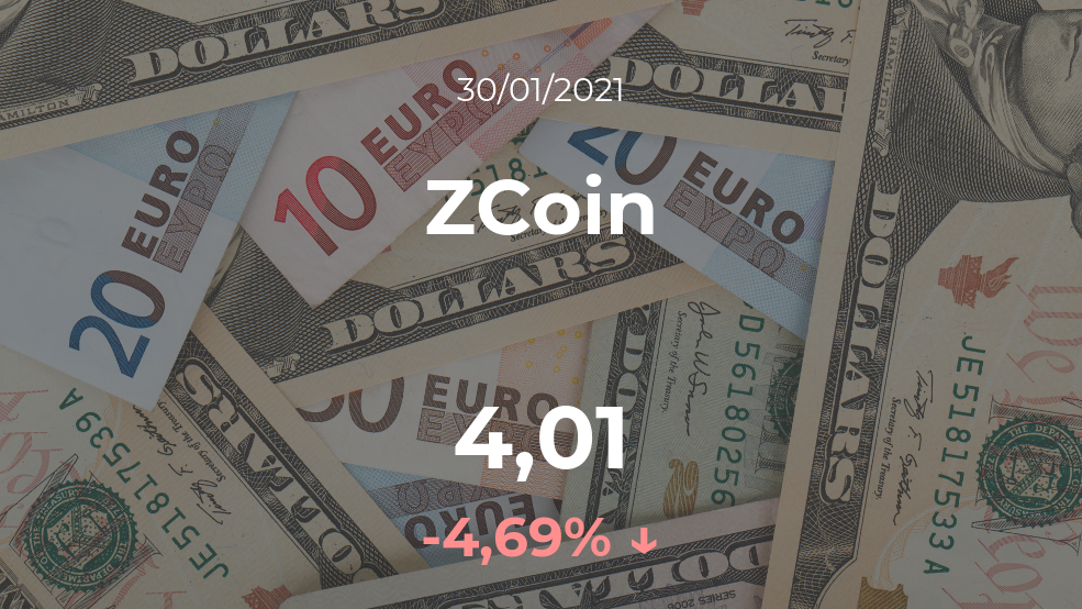 Cotización del ZCoin del 30 de enero