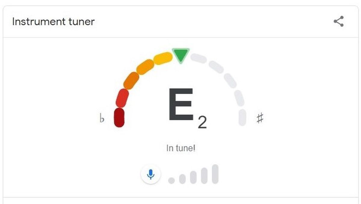 Google estrenó un afinador&nbsp; de guitarra en su lista de utilidades