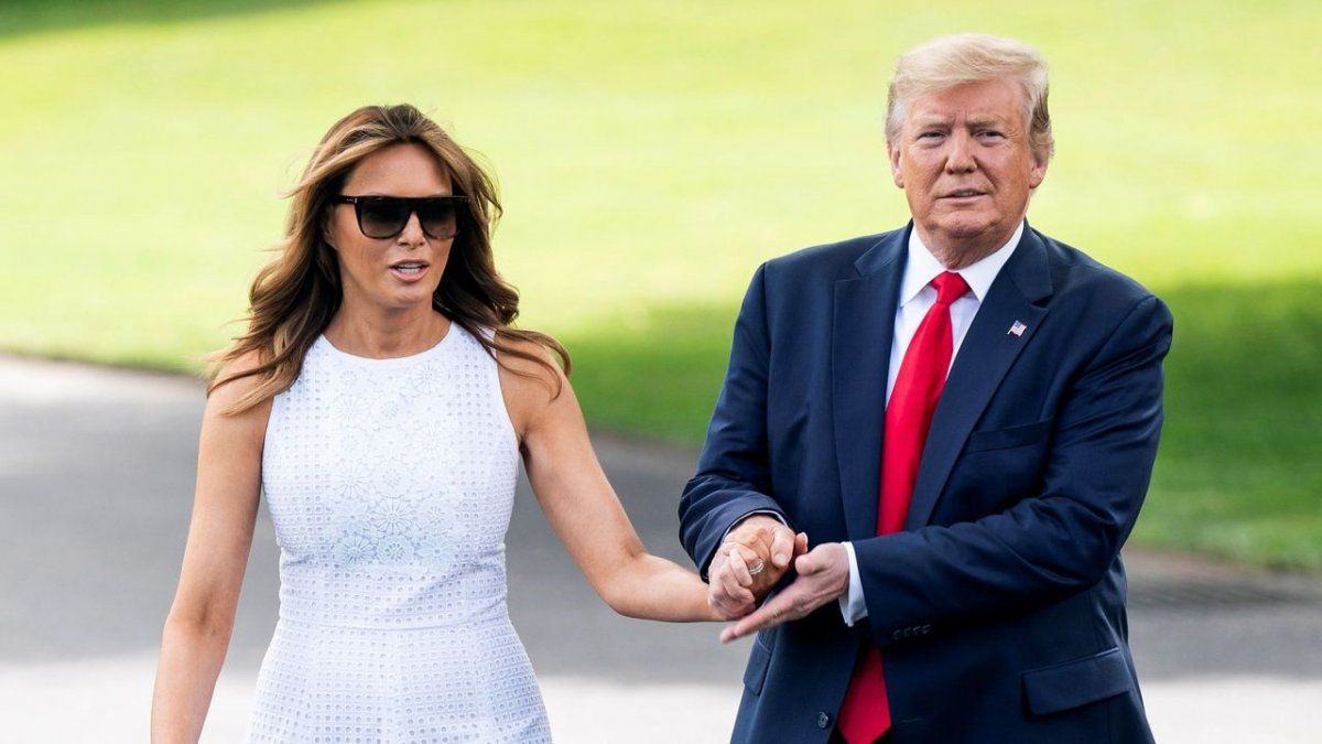 Melania Trump y su marido