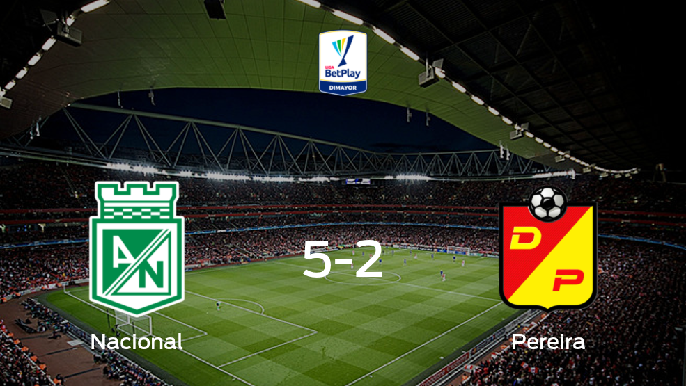 At. Nacional se queda con los tres puntos frente a Deportivo Pereira (5-2)