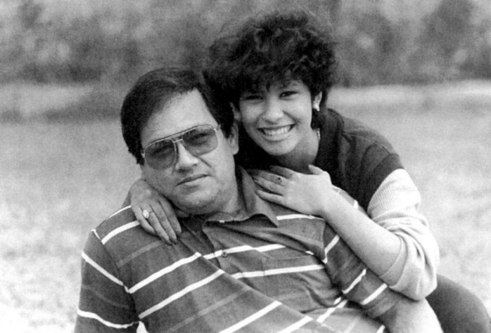 Selena Quintanilla y su padre