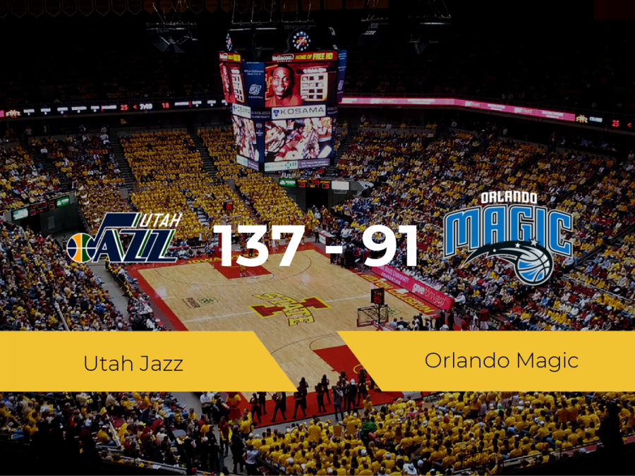 Utah Jazz se impone por 137-91 frente a Orlando Magic