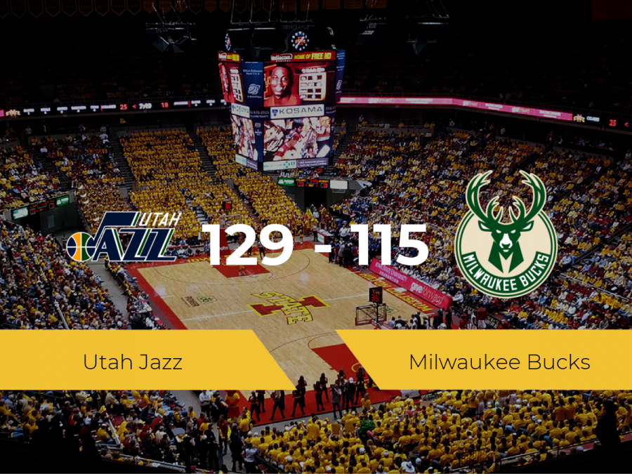 Utah Jazz se hace con la victoria contra Milwaukee Bucks por 129-115