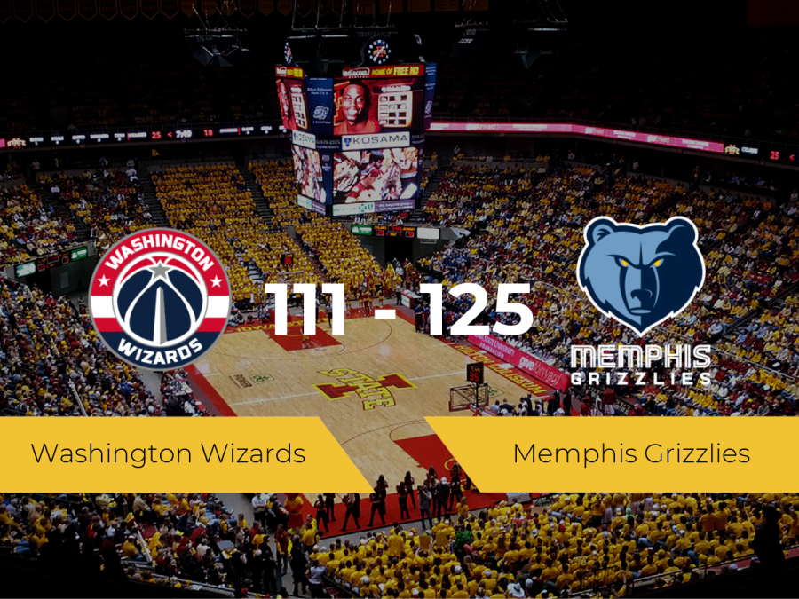 Memphis Grizzlies se impone por 111-125 frente a Washington Wizards