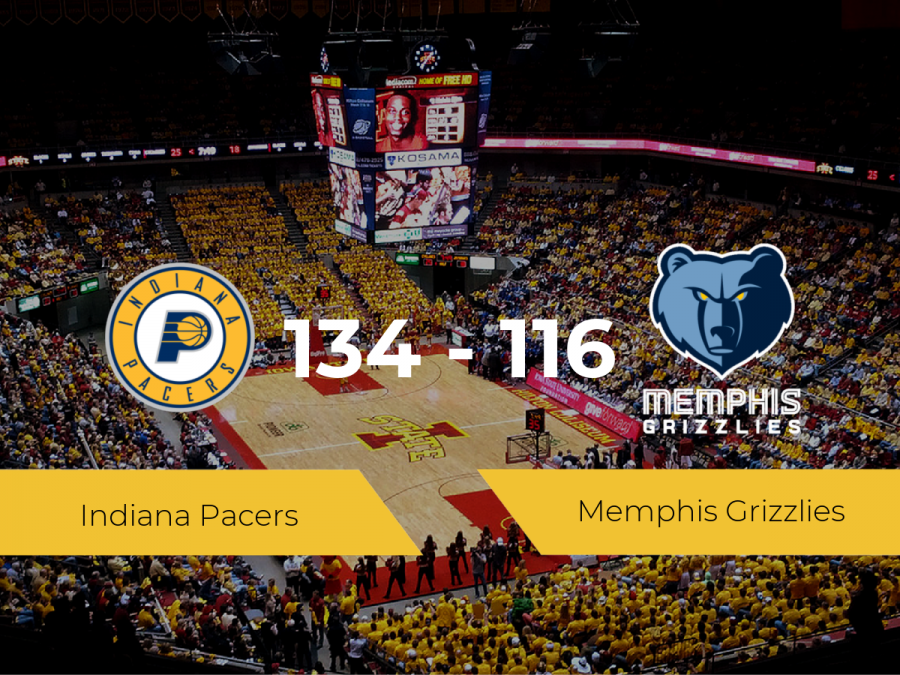 Indiana Pacers se queda con la victoria frente a Memphis Grizzlies por 134-116