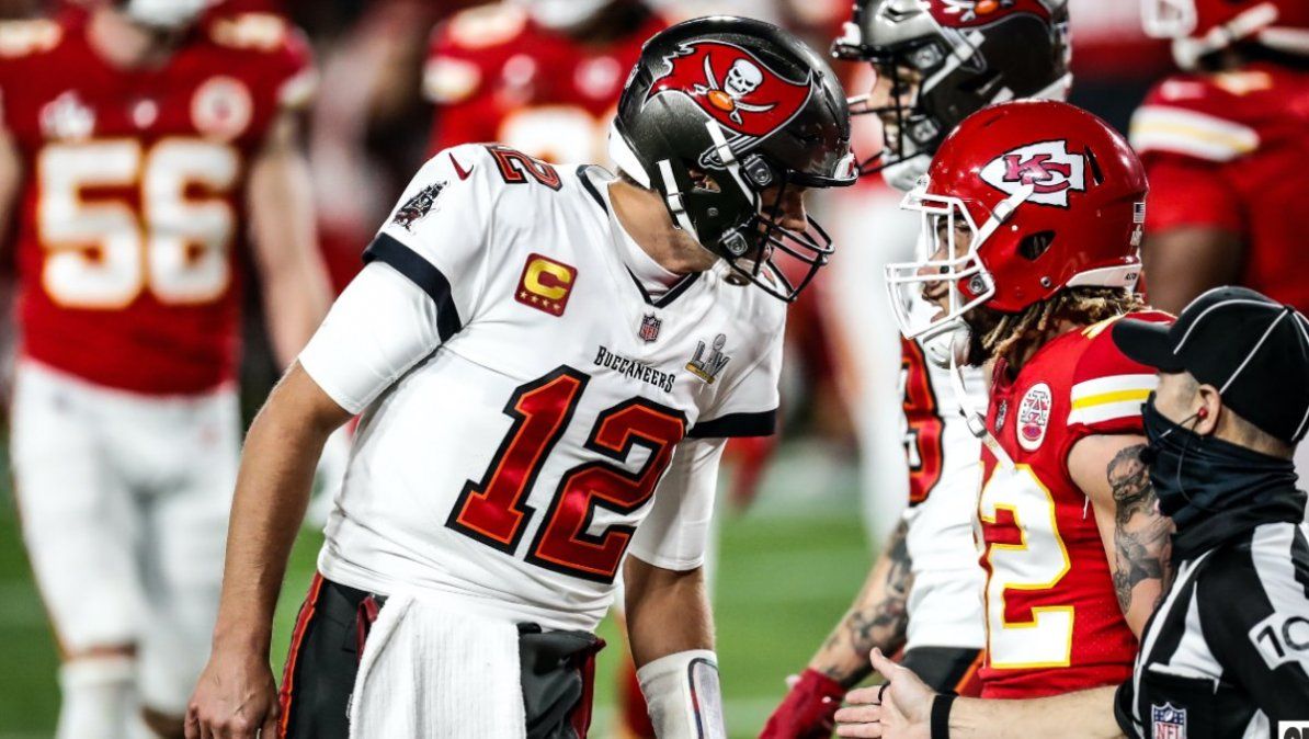 Tom Brady llevó a los Buccaneers al título de la NFL. | Foto: twitter de los Buccaneers de Tampa Bay