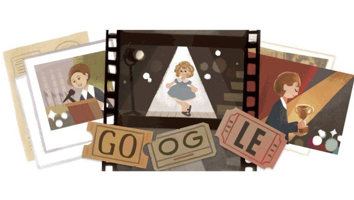Google rindió homenaje a Shirley Temple quien es una de las mujeres más icónicas de Hollywood.