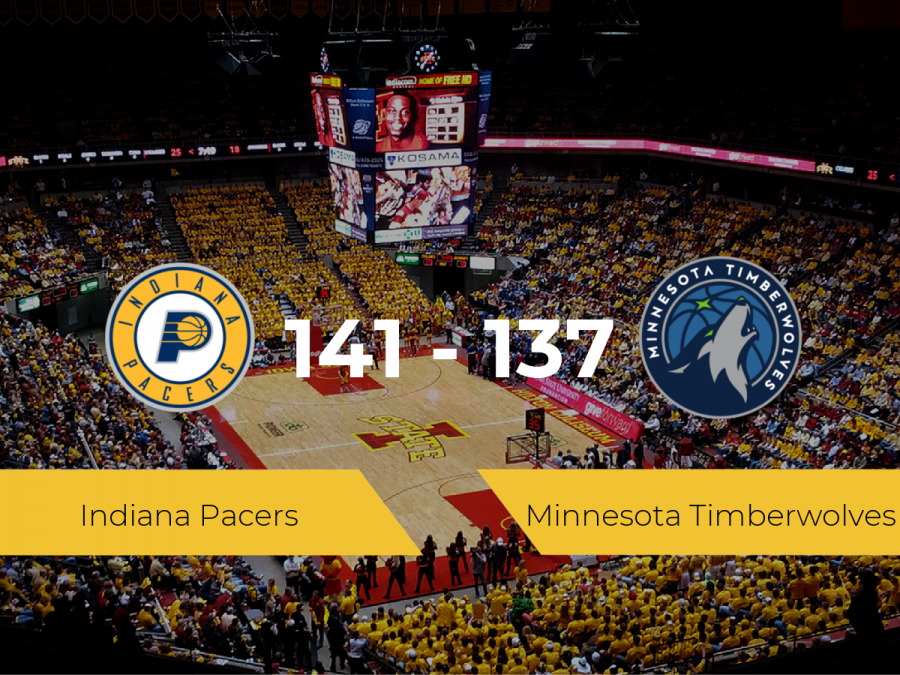 Triunfo de Indiana Pacers ante Minnesota Timberwolves por 141-137 Triunfo de Indiana Pacers ante Minnesota Timberwolves por 141-137