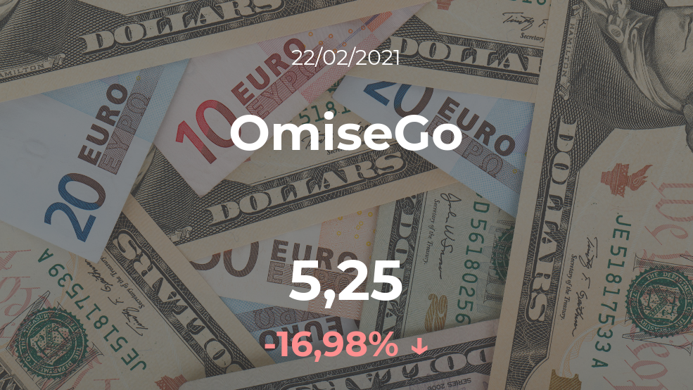 Cotización del OmiseGo del 22 de febrero Cotización del OmiseGo del 22 de febrero