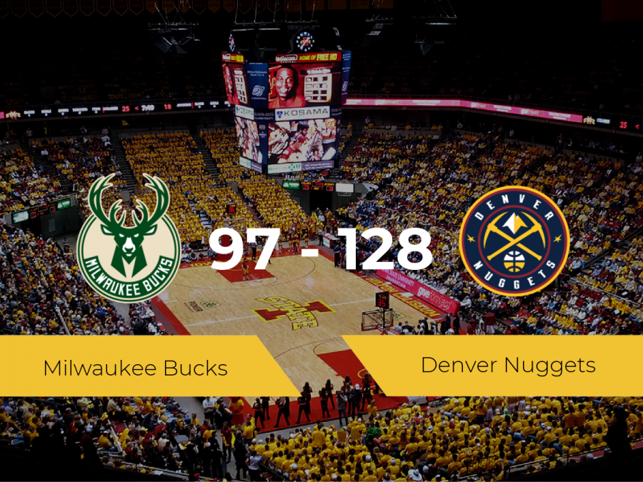 Victoria de Denver Nuggets ante Milwaukee Bucks por 97-128