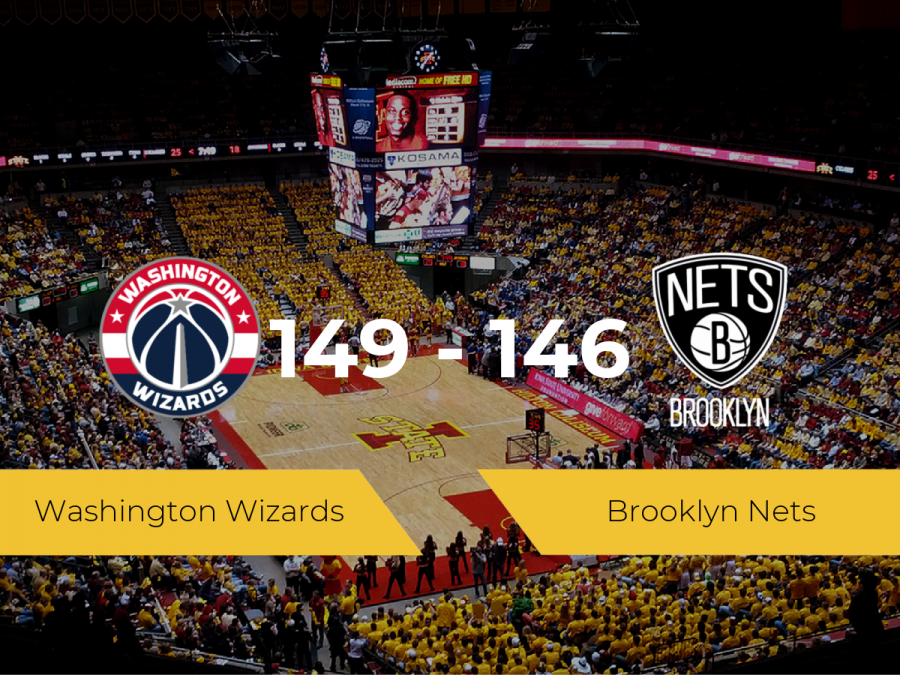 Washington Wizards se impone a Brooklyn Nets por 149-146
