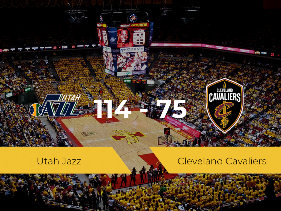 Utah Jazz se queda con la victoria frente a Cleveland Cavaliers por 114-75