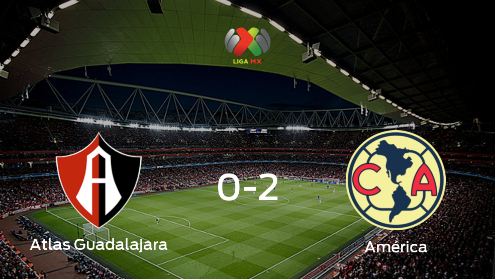 América se lleva la victoria tras vencer 2-0 a Atlas Guadalajara