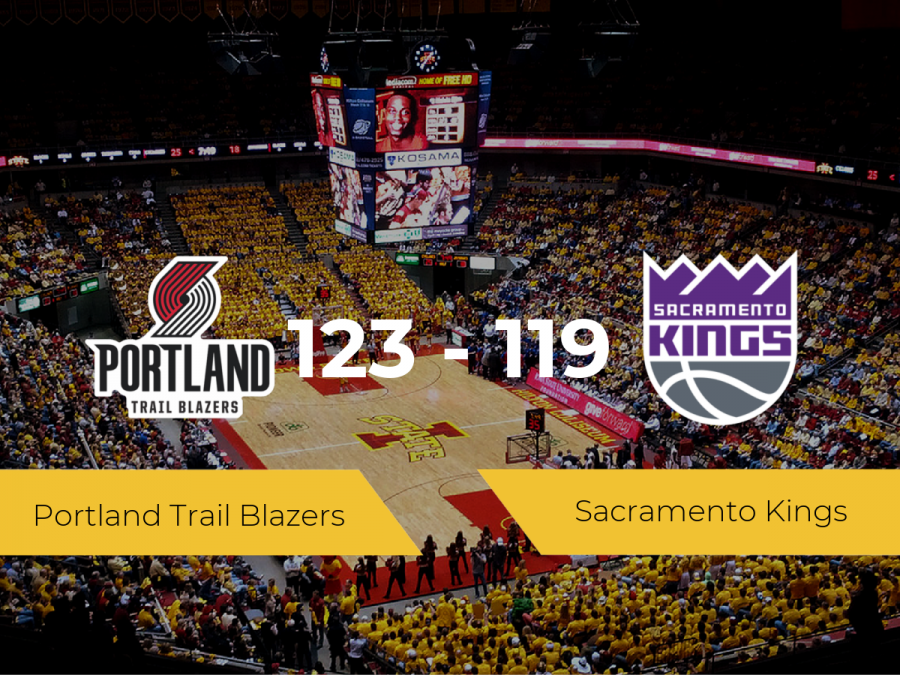 Portland Trail Blazers se impone por 123-119 frente a Sacramento Kings