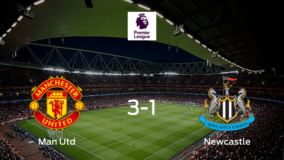 Manchester United gana 3-1 en casa a Newcastle United Manchester United gana 3-1 en casa a Newcastle United
