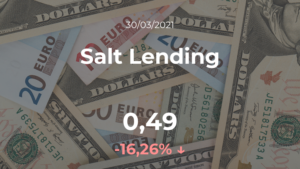 Cotización del Salt Lending del 30 de marzo