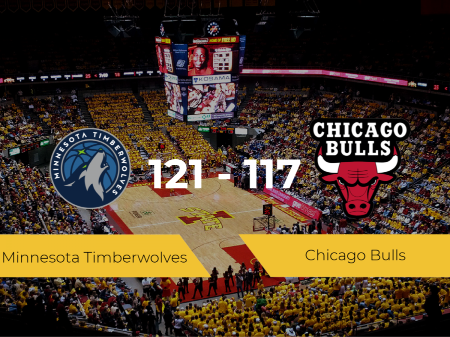 Minnesota Timberwolves derrota a Chicago Bulls por 121-117