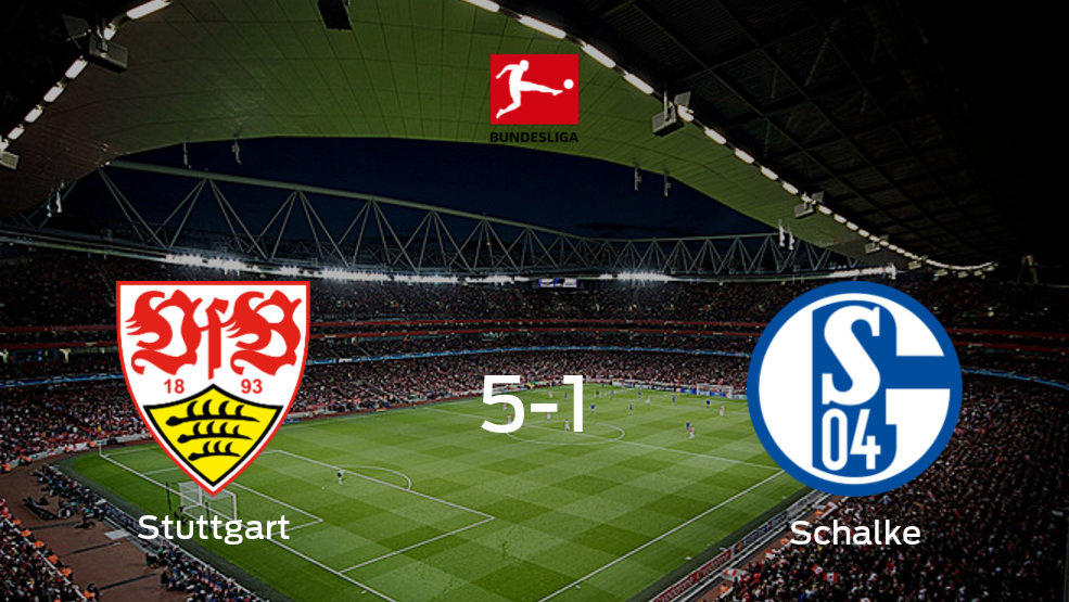 Stuttgart - Schalke 04: Resumen, Resultados, Goles, Tarjetas del partido de la Bundesliga