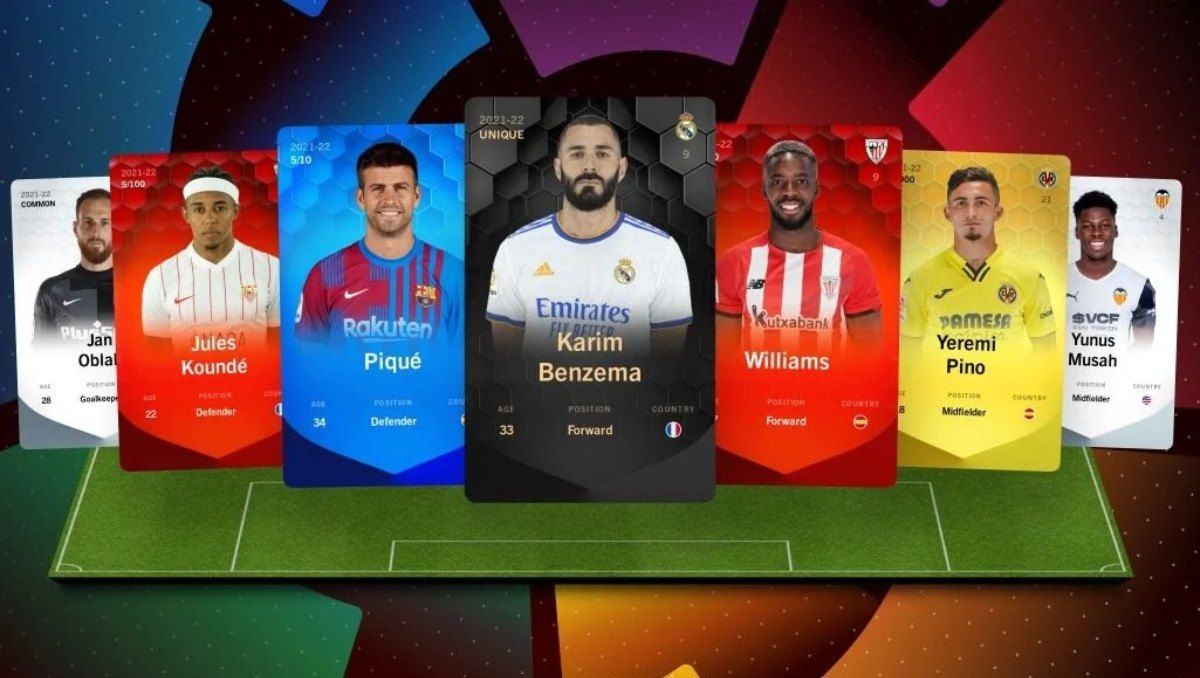 La Liga venderá los NFT de los jugadores para coleccionistas.
