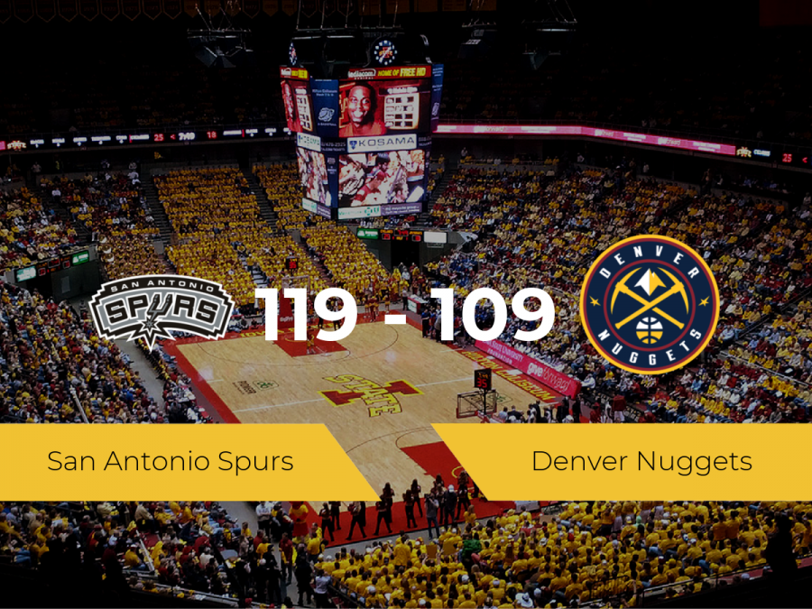 Victoria de San Antonio Spurs ante Denver Nuggets por 119-109