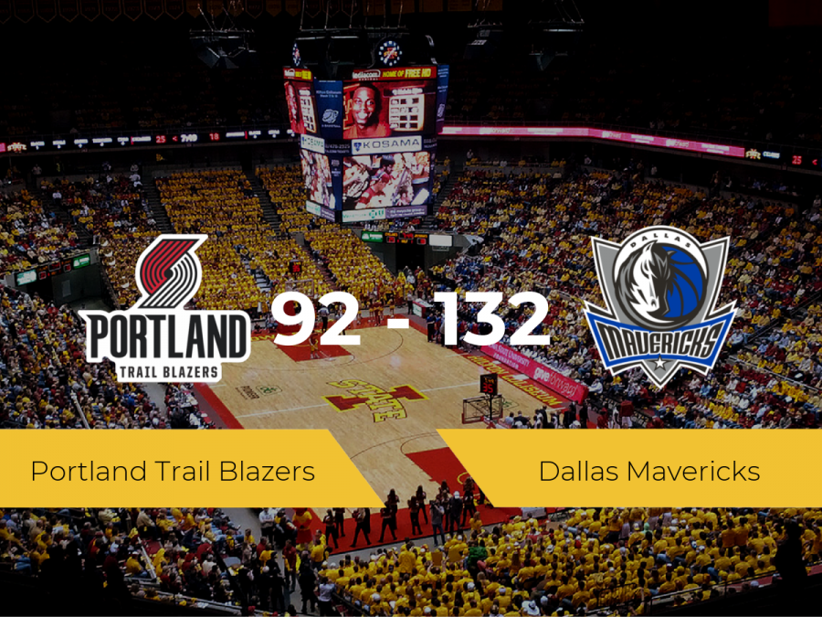 Dallas Mavericks logra la victoria frente a Portland Trail Blazers por 92-132