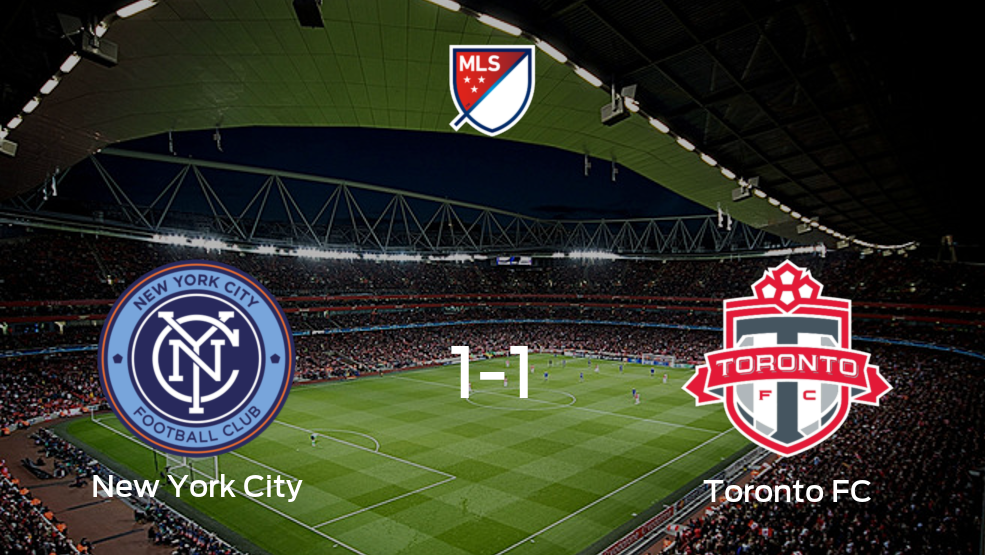 Resumen, Resultado, Goles y Tarjetas de New York City vs. Toronto FC de la Major League Soccer (1-1)