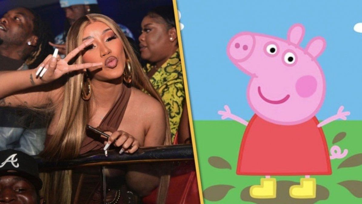 Cardi B se quejó por la influencia de Peppa Pig sobre su hija | Foto: lanetaneta.com