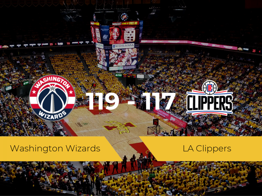 Washington Wizards logra ganar a LA Clippers (119-117)
