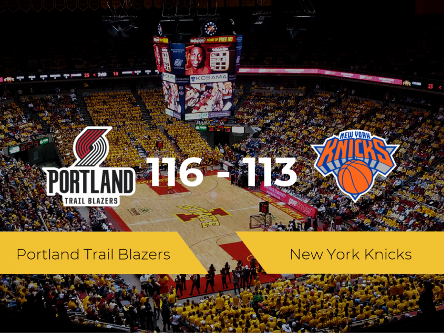 Portland Trail Blazers se impone por 116-113 frente a New York Knicks