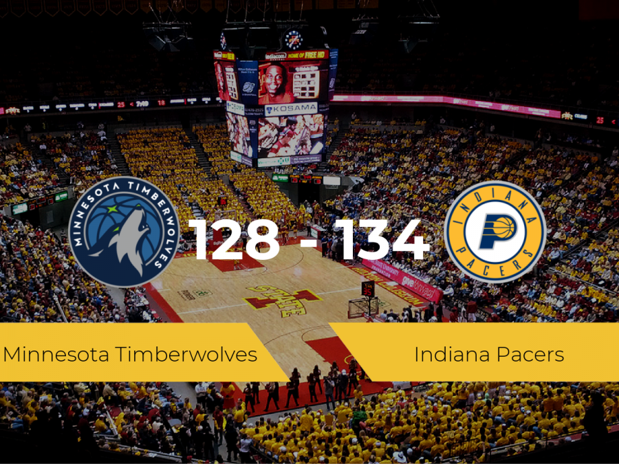 Indiana Pacers vence a Minnesota Timberwolves por 128-134