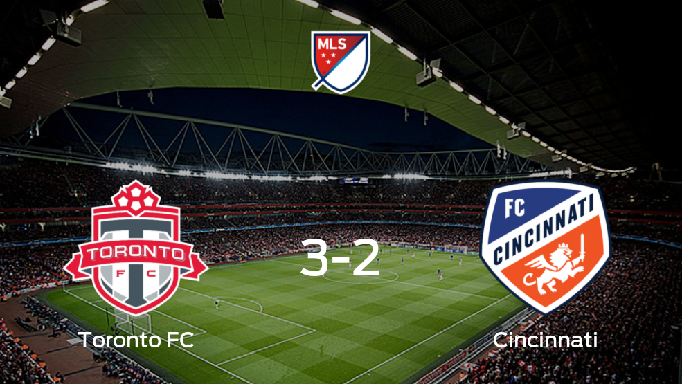 Resumen, Resultados, Goles y Tarjetas de Toronto FC 3-2 Cincinnati en la Major League Soccer