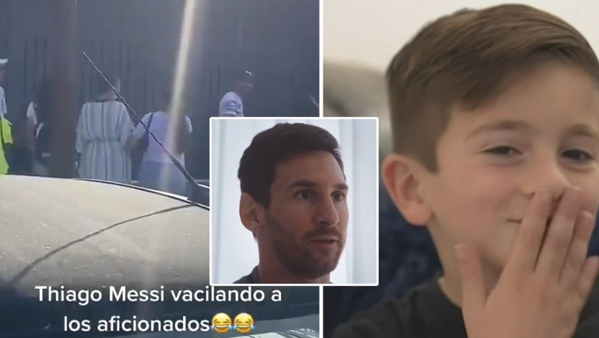 Thiago y Mateo Messi
