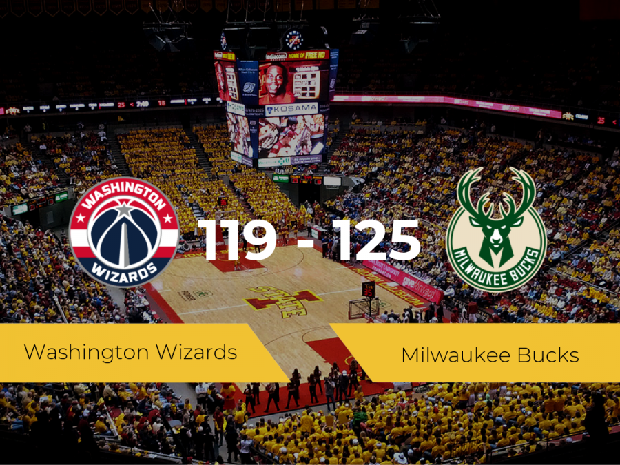 Victoria de Milwaukee Bucks ante Washington Wizards por 119-125