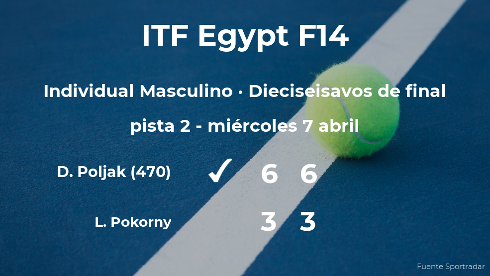 David Poljak logra clasificarse para los octavos de final a costa del tenista Lukas Pokorny David Poljak logra clasificarse para los octavos de final a costa del tenista Lukas Pokorny