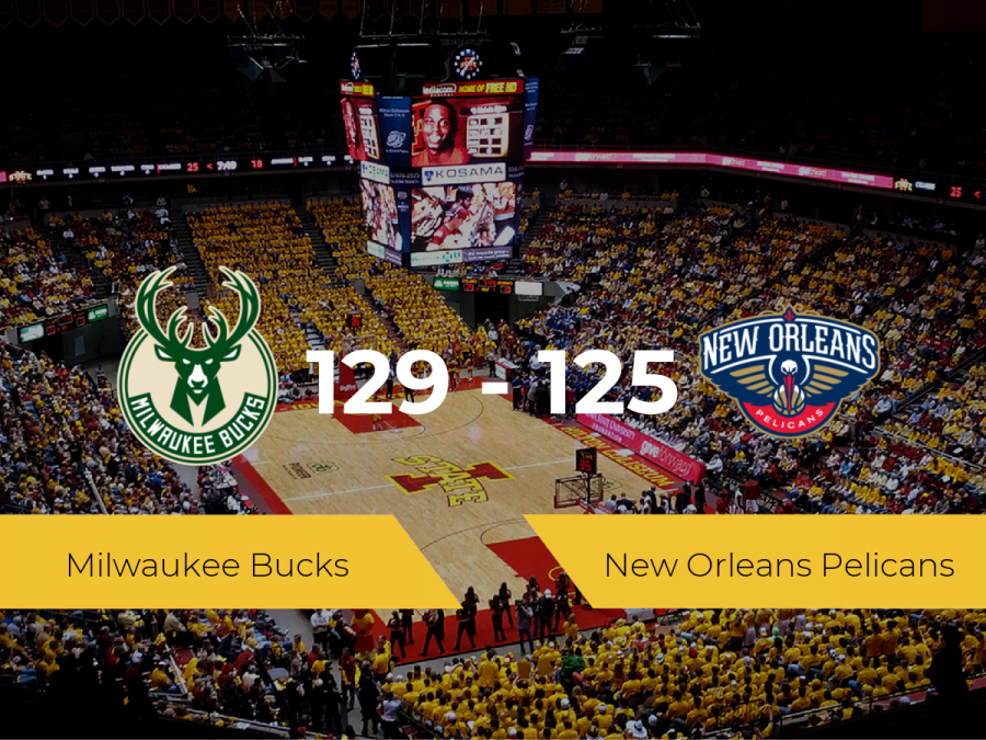 Milwaukee Bucks gana a New Orleans Pelicans (129-125)