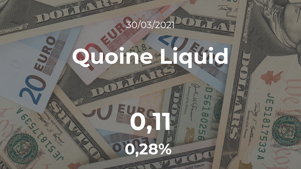 Cotización del Quoine Liquid del 30 de marzo