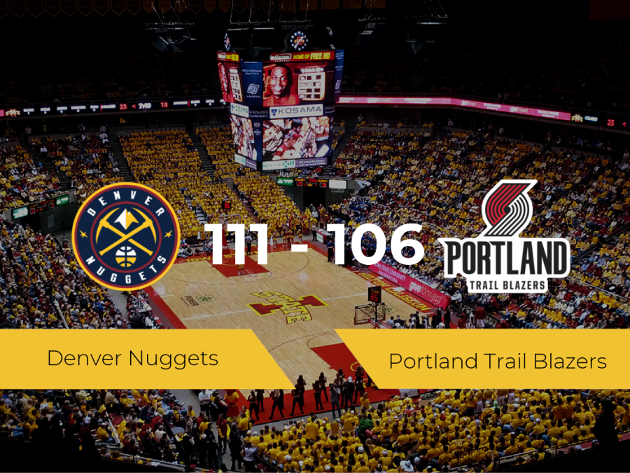 Denver Nuggets se queda con la victoria frente a Portland Trail Blazers por 111-106
