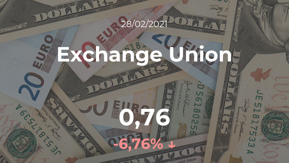 Cotización del Exchange Union del 28 de febrero