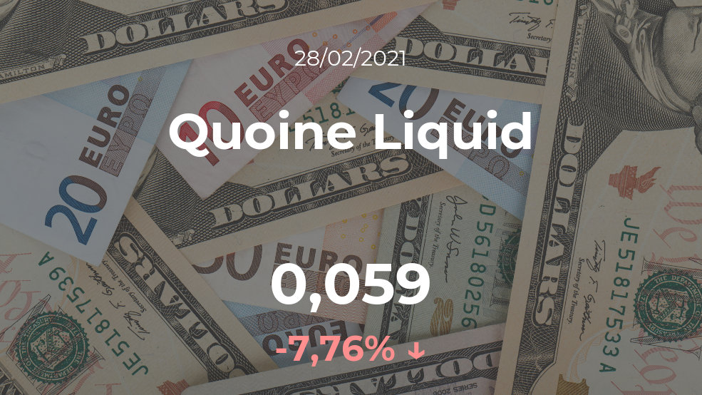 Cotización del Quoine Liquid del 28 de febrero