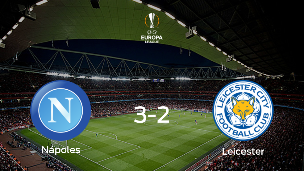 El Nápoles se lleva tres puntos después de vencer 3-2 al Leicester City
