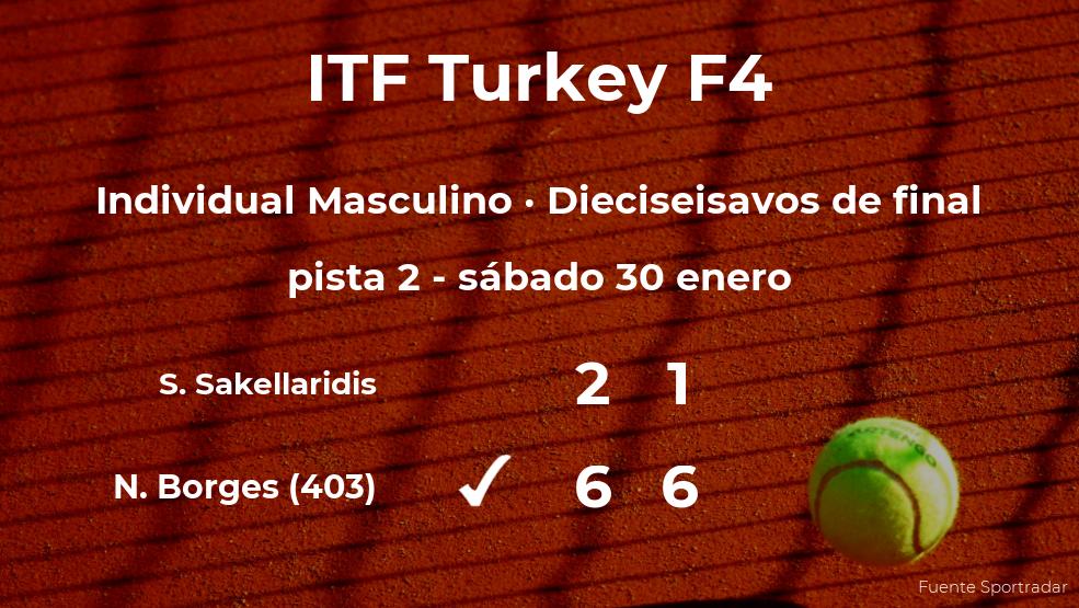 Nuno Borges estará en los octavos de final del torneo de Antalya